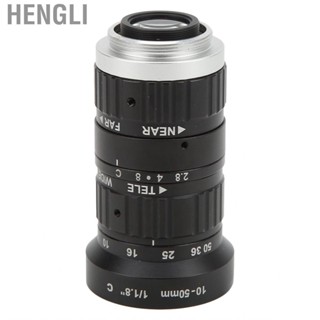 Hengli 10‑50mm F2.8 C Mount Lens Manual Focus Machine Vision Industrial for Digital