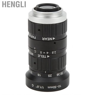 Hengli 10‑50mm F2.8 C Mount Lens Manual Focus Machine Vision Industrial for Digital