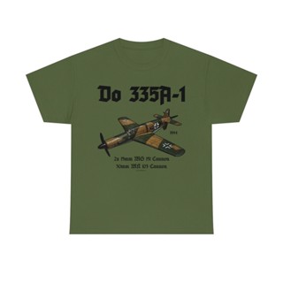 เสื้อยืด พิมพ์ลายเครื่องบินทหาร Dornier Do 335A-1 WWII สไตล์เยอรมัน            