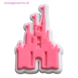 Strongaroetrtu อุปกรณ์เสริมหัวเข็มขัด PVC สีชมพู สําหรับตกแต่งสวน 10 ชิ้น