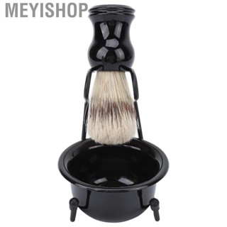 Meyishop Shaving Brush Set  Mellow Ergonomic Portable Razor Stand Professional for Hair Salon