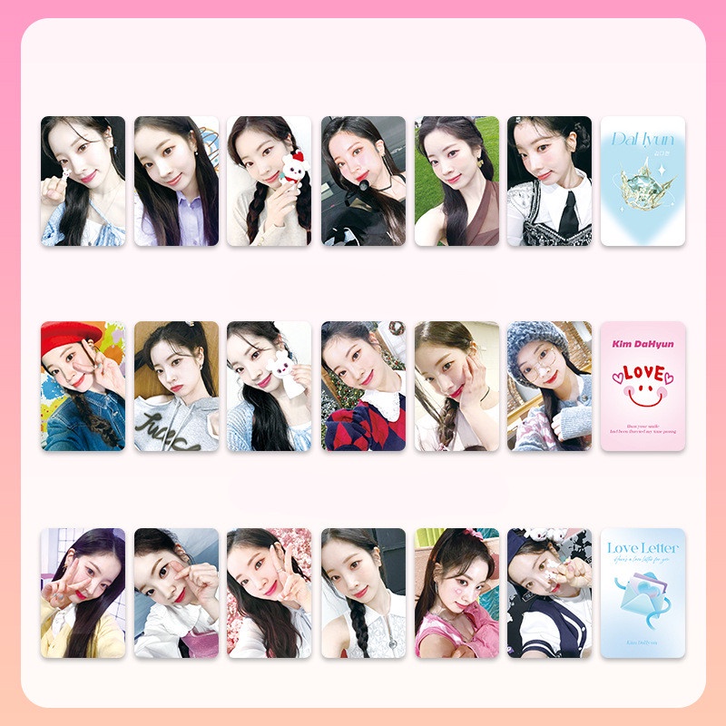 6 ชิ้น/เซ็ต TWICE Photocards Momo Sana Mina Jihyo Dahyun Tzuyu Nayeon Jeongyeon Chaeyoung Lomo Card 