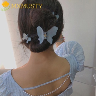 Mxmusty กิ๊บติดผม รูปกรงเล็บฉลาม ผีเสื้อ สไตล์วินเทจ สําหรับผู้หญิง