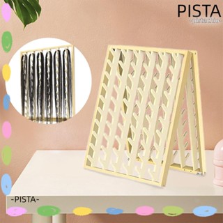 Pista ชั้นวางผม แบบติดผนัง โครงไม้พับได้ อเนกประสงค์ 120 หมุด ต่อผม ห้องเย็บผ้า