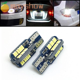 Mayshow หลอดไฟ LED COB 12V สีขาว สําหรับติดป้ายทะเบียนรถยนต์ 2 ชิ้น