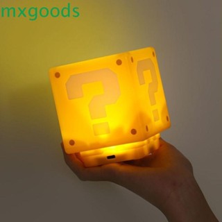 Mxgoods โคมไฟตั้งโต๊ะ ไฟกลางคืน LED ชาร์จ USB ลาย Mario Bros สําหรับวันเกิด