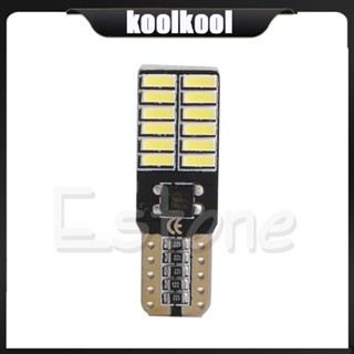 Kool โคมไฟโดมจอดรถยนต์ DC12V T10 24 SMD 4014 LED 194 W5W