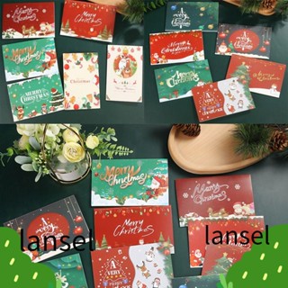 Lansel การ์ดอวยพรคริสต์มาส ลายซานตาคลอส ปี สร้างสรรค์