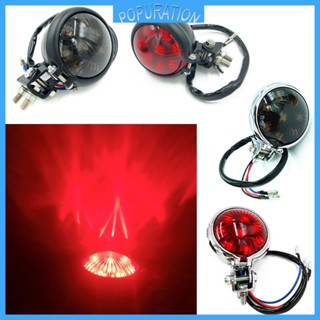 Motorcycle Red 12V LED Adjustable Cafe Racer Style Stop Tail Light Motorbike