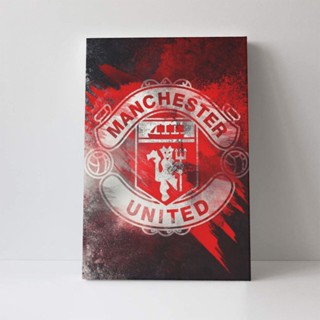 ภาพวาดผ้าใบ รูป Manchester United ขนาด 40x60 ซม. สําหรับตกแต่งผนังบ้าน