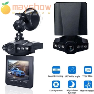 Mayshow กล้องบันทึกวิดีโอ DVR มุมกว้าง แบบหมุนได้ สําหรับรถยนต์