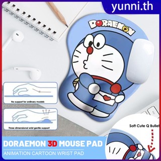 2023 ใหม่ Doraemon 3d Mouse Pad Ergonomic Design ซิลิโคนน่ารักเบาะการ์ตูน Wrist Guard Pad Wrist Rest เกม Mouse Pad Yunni