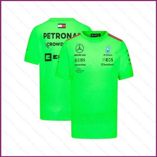 เสื้อยืดแขนสั้น พิมพ์ลายทีมแข่งรถ Mercedes AMG F1 YP2 2023 พลัสไซซ์ PY2