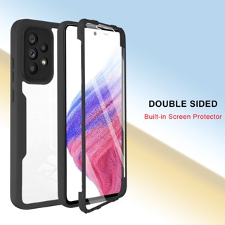 360 ° All Inclusive For OPPO A15 A74 A93 A54 A52 A72 A92 Transparent built-in screensaver Phone Case for OPPO A53 A92s A94 A92020 A52020 Reno4z Back Cover