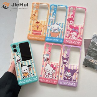 SANRIO Jiehui เคสโทรศัพท์มือถือ แบบฝาพับ พร้อมจี้ห้อย ลายซานริโอ้ สําหรับ OPPO Find N2