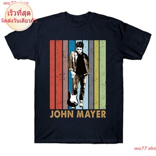 CTwu shop New เสื้อยืดพิมพ์ลายกราฟฟิก John Mayer Love Music สีดํา discount