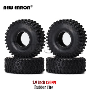 ยางตีนตะขาบ RC 4Pc 1.9 นิ้ว 120 มม. ยาง RC ยางรถยนต์ปีนหินส่วนที่ 1/10 TF2 D90 D110 TRX4 Jimny Axial Flow SCX10 II