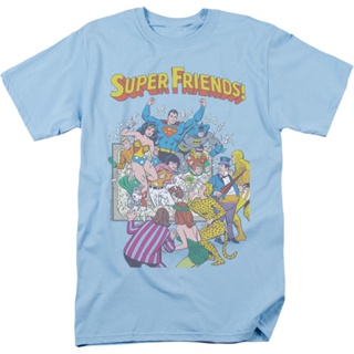 YNSuper Friends To The Rescue DC Comics T-Shirt เสื้อแฟชั่นผญ2022 อื่นๆ เสื้อผู้ชายเท่ เสื้อผู้ชายเท่ เสื้อยืดน่ารักๆ