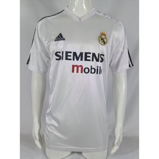 เสื้อกีฬาแขนสั้น ลายทีมชาติฟุตบอล Real Madrid 04-05 Real Madrid ย้อนยุค แห้งเร็ว ไซซ์ S-XXL สําหรับผู้ชาย AAA