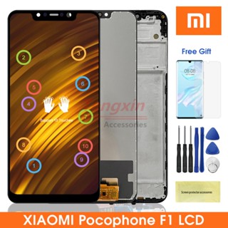 หน้าจอแสดงผล Lcd ดิจิทัล Poco F1 สําหรับ Xiaomi Pocophone F1 Xiaomi PocophoneF1 PocoF1