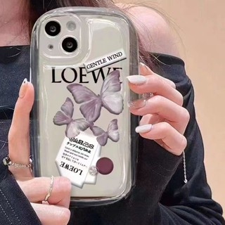 เคสโทรศัพท์ซิลิโคน TPU ใส แบบนิ่ม ลายผีเสื้อ กันกระแทก สําหรับ IPhone 11 13 14 12 Pro 7 8 Plus XS Max X XR