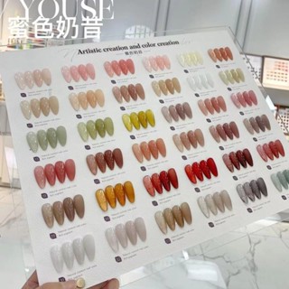 ยาทาเล็บเจลลี่ใส ไฮเอนด์ 36 สี สีนู้ด สําหรับร้านทําเล็บ