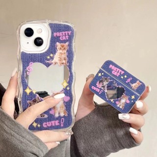 เคสโทรศัพท์มือถือ กันกระแทก พร้อมกระจก สําหรับ iPhone 14Pro max 14Pro iPhone 14 Plus iPhone 14 iPhone13 Pro iPhone 13Pro max iPhone13 mini iPhone12 11