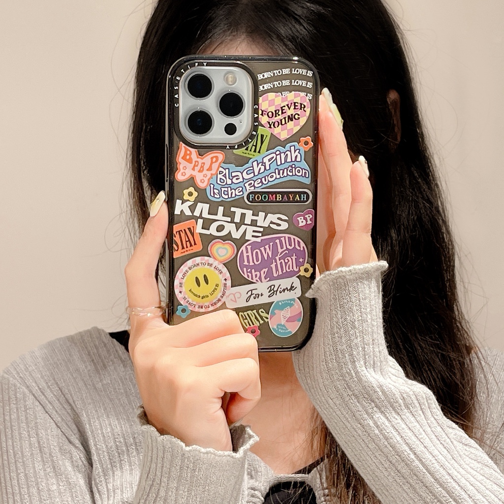 【Girl Group】casetify เคสโทรศัพท์มือถือ TPU นิ่ม แบบใส พิมพ์ลาย สําหรับ iPhone 14 Pro max 14 Pro 13 Pro max 12 Pro max 11 11Pro max 12