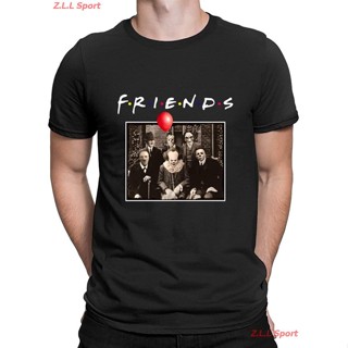 เสื้อยืดผ้าฝ้ายพิมพ์ลายZ.L.L Sport เสื้อยืดผู้ชาย เสื่อยืดผู้หญิง Friends Horror Halloween T-Shirt Michael Myers Jason H