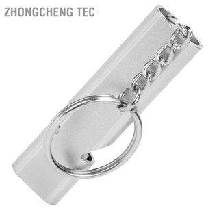 Zhongcheng Tec นกหวีดอลูมิเนียมอัลลอยด์ สีเงิน สําหรับเอาตัวรอดกลางแจ้ง