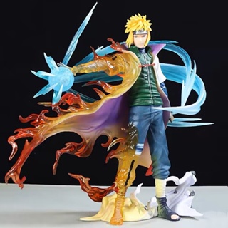 โมเดลฟิกเกอร์ Pvc รูปปั้นอนิเมะนารูโตะ Shippuuden Namikaze Minato Evil Gk Four Generations ขนาด 25 ซม. ของเล่นสะสม สําหรับเด็ก