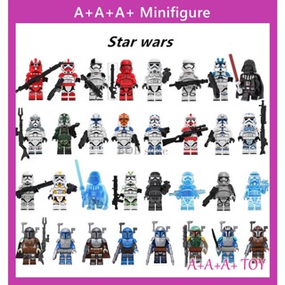 ของเล่นบล็อกตัวต่อ Star War Mandalorian Yodaed Baby Starwars Darth Vader Maul Sith Malgus Han Ewok ขนาดเล็ก สําหรับเด็ก