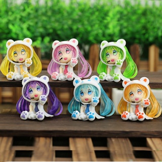 โมเดลฟิกเกอร์ PVC รูปปั้น Kawaii Hatsune Hatsune ขนาด 6 ซม. เหมาะกับของขวัญวันเกิด ของเล่นสําหรับเด็ก