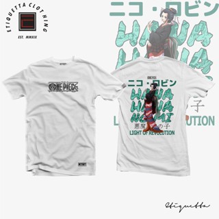 พร้อมส่ง Anime Shirt - ETQTCo. - One Piece - Nico Robin การเปิดตัวผลิตภัณฑ์ใหม่ T-shirt