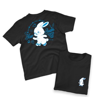 ย้อนยุคKaos NEWJEANS BUNNY เสื้อยืด ผ้าฝ้าย พิมพ์ลายศิลปินเกาหลี 30sS-5XL