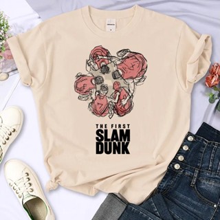 The First Slam Dunk T เสื้อผู้หญิง Graphic Tshirt สาว Harajuku เสื้อผ้าS-5XL