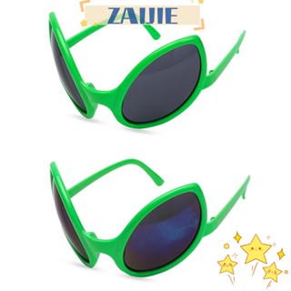 ※ZAIJIE※ Funny Green Alien Glasses Halloween Fancy Dress Aliens Costume Glasses Christmas Party Favors Kids and Adults Festival Decoration Alien Sunglasses