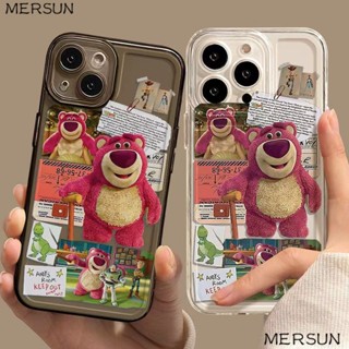 ✅เคสโทรศัพท์มือถือ ซิลิโคน ลายหมีสตรอเบอร์รี่ สําหรับ Iphone xrplus 78xsmax13Pro12 11Pro 14x มม.Qo