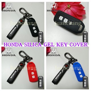 เคสรีโมตกุญแจซิลิกาเจล 3 ปุ่ม พร้อมพวงกุญแจ สําหรับรถจักรยานยนต์ Honda Vario 125 Scoopy Monkey PCX125 PCX150 PCX153