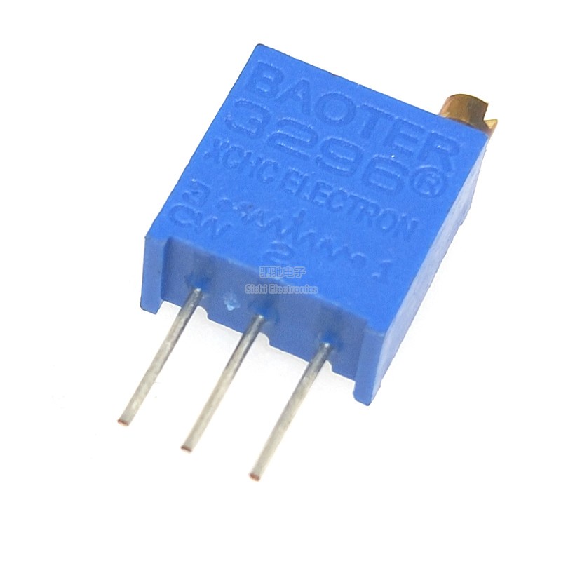 โพเทนชิโอมิเตอร์ ทรงกลม ปรับได้ 3296w 100R 200R 500R 1M 2M 101 201 501 205