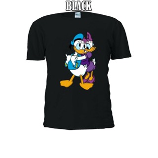 เสื้อยืดคอกลม เสื้อยืดผ้าหนา ผ้านุ่ม เสื้อยืดใหม่(new)Disney Donald Daisy