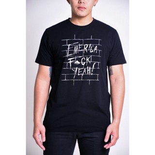 #ถูกสุด Emerica เสื้อยืด BLK EMTSSM2013 F*CK YEAH WALL S/S TEETEE