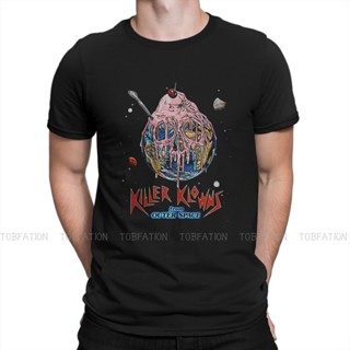 เสื้อยืด พิมพ์ลายไอศกรีม Killer Klowns from Outer Space Sci-fi คุณภาพสูง สไตล์วินเทจ สําหรับผู้ชาย