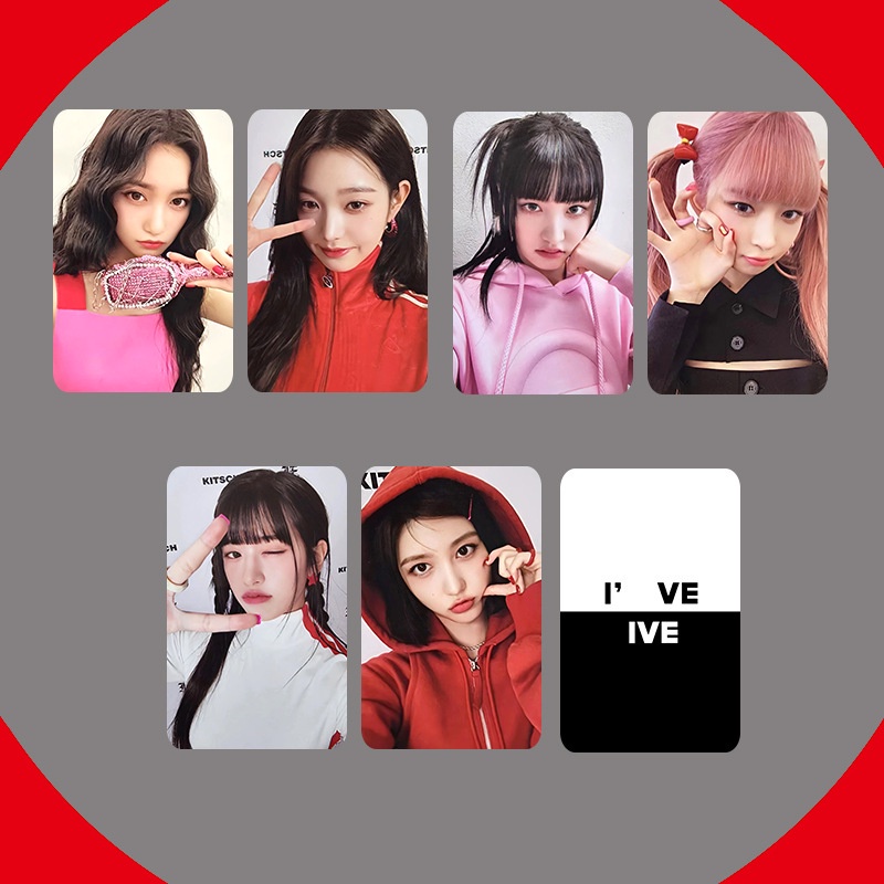 Ive COMEBACK IAM KITSCH อัลบั้มใหม่ I'VE IVE ALBUM CARD SET PHOTOCARD SELFIE CARD COLLECTION GAEUL YUJIN REI WONYOUNG LIZ LEESEO