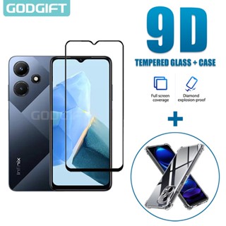 Godgift 2 in 1 ฟิล์มกระจกนิรภัยกันรอยหน้าจอ กันกระแทก สําหรับ Infinix Hot 30i Hot 30i 12 20s 11s 20i 12i 30 20 11 Play