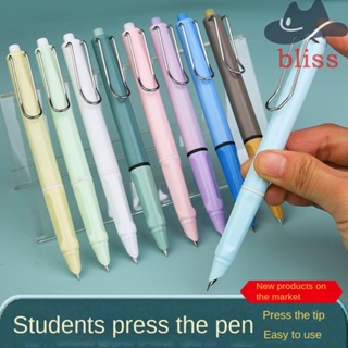 Bliss อุปกรณ์เครื่องเขียน ปากกาหมึก แบบกด ถอดได้ สําหรับนักเรียน สํานักงาน 2 ชิ้น