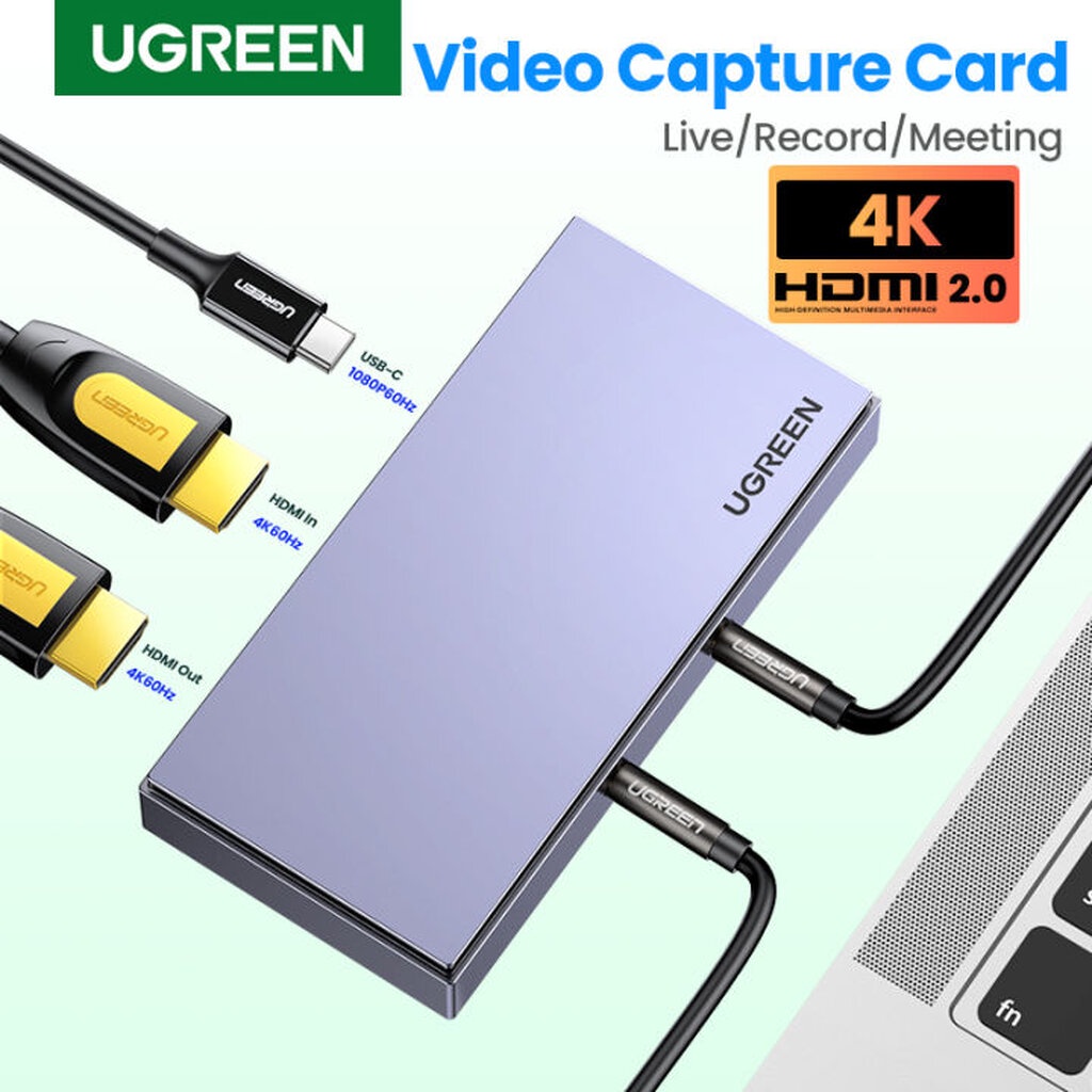 UGREEN Video Capture Card HDMI to USB/USB-C HDMI