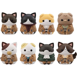 Mega Cat Project Attack On Titan Nyanko Investigation Corps Gathering!(Box) ฟิกเกอร์ Pvc เพ้นท์สําเร็จรูป ขนาด 30 มม. [ส่งตรงจากญี่ปุ่น]