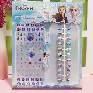 Disney Princess Cartoon Nail Patch Handmade Creative Nail Patch with Childrens Adhesive 3D Nail Sticker