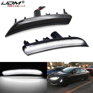 Ijdm หลอดไฟเลี้ยว OEM 12V สีเหลืองอําพัน แบบเปลี่ยน สําหรับ Chrysler 200 2015 2016 2017 T10 2 ชิ้น 68206449Aa 68206450Aa CH2550131 Ch2551131